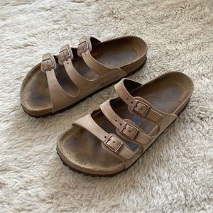 Birkenstock Florida BS in Tabacco Brown Size 36